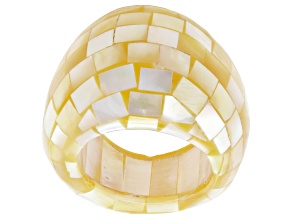 Golden South Sea Mother-Of-Pearl Ring