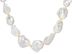 Genusis ™ White Cultured Freshwater Pearl Sterling Silver 18 Inch Strand Necklace