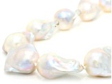 Genusis ™ White Cultured Freshwater Pearl Sterling Silver 18 Inch Strand Necklace