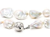 Genusis ™ White Cultured Freshwater Pearl Sterling Silver 18 Inch Strand Necklace