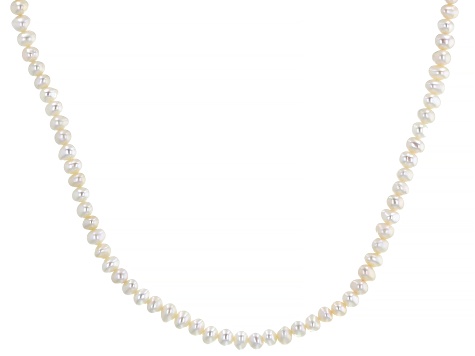 Candlelight Cultured Freshwater Bitsy Pearl Rhodium Over Sterling