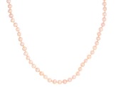 Pink Cultured Freshwater Pearl 14k Yellow Gold 18 Inch Strand Necklace