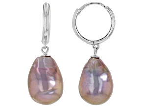 Genusis™ Lavender Cultured Freshwater Pearl Sterling Silver Earrings