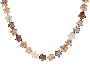 Multi-Color Cultured Freshwater Pearl Rhodium Over Sterling Silver 22 Inch Strand Necklace