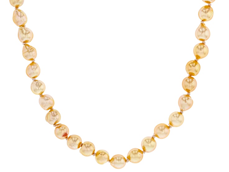 【完売品】hirotaka Mosquito Pearl Necklace Candlelight Cultured Japanese Akoya Pearl Rhodium Over Sterling