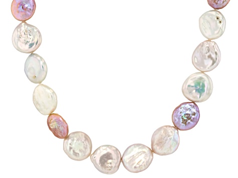 Multi-Color Cultured Freshwater Pearl Rhodium Over Sterling  display picture 3
