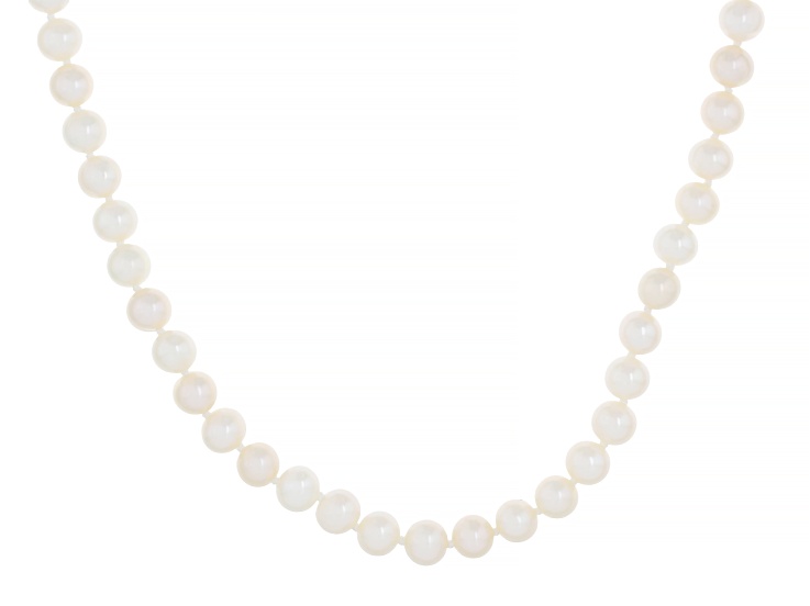 White Cultured Freshwater Pearl 14k Yellow Gold Over Sterling Silver 18 Inch Toggle Necklace