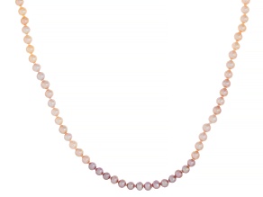 Genusis™ Multi-Color Cultured Freshwater Pearl Rhodium Over Sterling Silver 18 Inch Strand Necklace