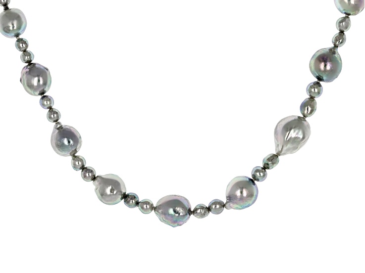 Platinum Cultured Japanese Akoya Pearl Sterling Silver 20