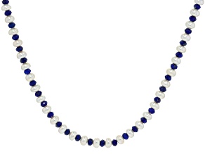 White Cultured Freshwater Pearl 14k Yellow Gold Over Sterling Silver 18 Inch Strand Necklace
