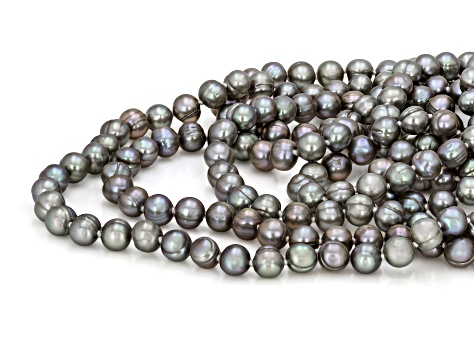 Platinum Cultured Freshwater Pearl 72 Inch Necklace - PW793 | JTV