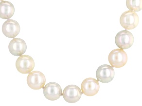 Multi-Color Cultured Japanese Akoya Pearl 14K Yellow Gold 18 Inch Strand Necklace