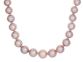 Pink Cultured Kasumiga Pearl 18 Inch Strand Necklace
