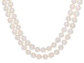 Genusis™ White Cultured Freshwater Pearl 62 Inch Necklace