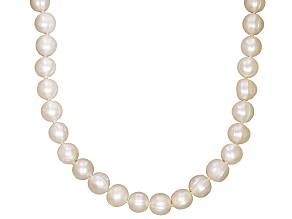 White Cultured Freshwater Pearl 80 Inch Endless Strand Necklace