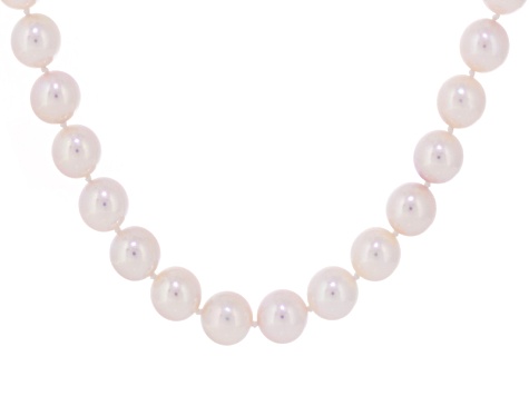 hanadama akoya cultured strand 14k pearl necklace japanese gold jtv