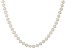 White Cultured Freshwater Pearl Sterling Silver Necklace 9-10mm