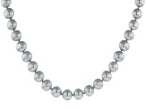 Silver Cultured Freshwater Pearl Sterling Silver Necklace 9-10mm