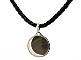 Mother Of Pearl Pendant Rhodium Over Sterling Silver Pendant
