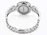 Cultured Freshwater Pearl & South Sea Mother Of Pearl & Cubic Zirconia Rhodium Over Brass Watch