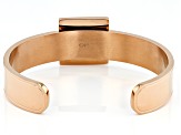 Pink South Sea Mother-Of-Pearl 18K Rose Gold Tone Stainless Steel Cuff Bracelet