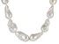 Genusis™ White Cultured Freshwater Pearl Rhodium Over Sterling Silver 18 Inch Necklace