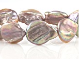 Multi-Color Cultured Freshwater Coin Pearl Stretch Bracelet