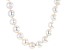 White Cultured Freshwater Pearl Rhodium Over Sterling Silver 18 Inch Strand Necklace