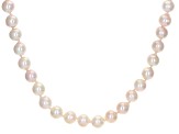 Cultured Japanese Akoya Pearl Sterling Silver 18 Inch Necklace