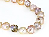 Genusis™ Cultured Freshwater Pearl Rhodium Over Sterling Silver 20 Inch Strand Necklace