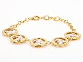 Golden South Sea Mother-of Pearl 18k Yellow Gold Over Sterling Silver Bracelet