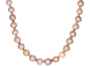 Genusis™ Pink Cultured Freshwater Pearl Rhodium Over Sterling Silver 18 Inch Strand Necklace