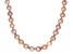 Genusis™ Pink Cultured Freshwater Pearl Rhodium Over Sterling Silver 18 Inch Strand Necklace