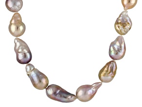 Genusis™ Multi-Color Cultured Freshwater Pearl Rhodium Over Sterling Silver Necklace