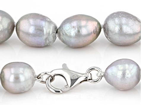 Genusis™ Platinum Cultured Freshwater Pearl Rhodium Over Sterling Silver Necklace
