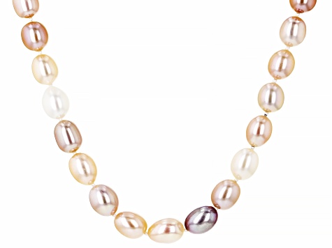 Multi-Color Cultured Freshwater Pearl 14k Yellow Gold 18 Inch Strand Necklace - SPL265 - Vimarsana News