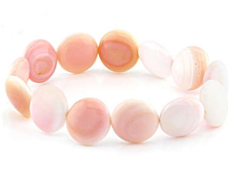 Pink Conch Shell Stretch Bracelet