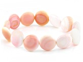Pink Conch Shell Stretch Bracelet