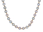 Platinum Cultured Freshwater Pearl 14k Yellow Gold 18 Inch Necklace