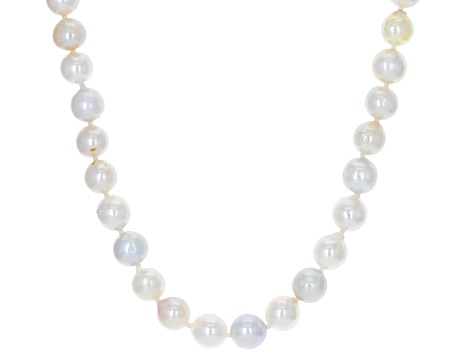 Multi-Color Cultured Japanese Akoya Pearl Rhodium Over Sterling Silver ...