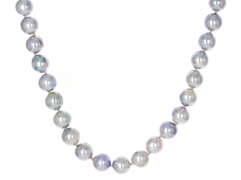 Japanese Akoya White Pearl Double Strand Necklace