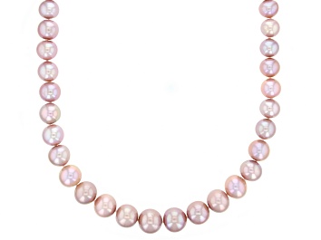 Picture of Genusis™ Pink Cultured Freshwater Pearl Rhodium Over Sterling Silver 20 Inch Necklace