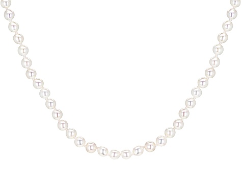 Genusis™ White Cultured Freshwater Pearl 14k Yellow Gold Necklace