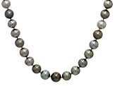 Multi-Color Cultured Tahitian Pearl Rhodium Over 14k Gold Necklace