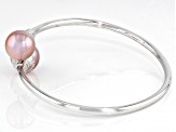 Genusis™ Natural Color Cultured Freshwater Pearl Rhodium Over Sterling Silver Bracelet