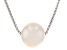 Genusis™ White Cultured Freshwater Pearl Rhodium Over Sterling Silver Necklace