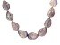 Multi-Color Cultured Freshwater Pearl Rhodium Over Sterling Silver 20 Inch Necklace