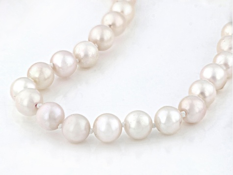 White Cultured Japanese Akoya Pearl 14k Yellow Gold Necklace