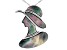 Black Tahitian Mother-of-Pearl Rhodium Over Sterling Silver Pendant Brooch with Chain
