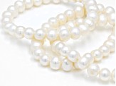 White Cultured Freshwater Pearl Stretch Bracelet Set Of Three